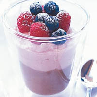 Шоколадно-малиновый мусс