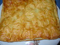 Пирог слоеный с мясом