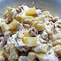Салаты с ананасом 